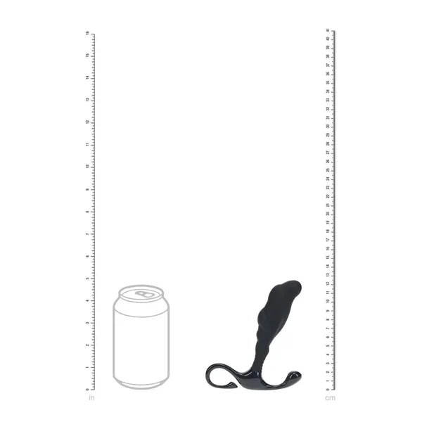 LEVELZ Rippled with Hard Loop Prostate Massager - Large - Black Large Prostate Massager — image 6 of 9