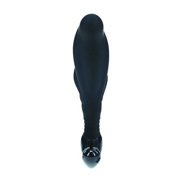 LEVELZ Rippled with Hard Loop Prostate Massager - Large - Black Large Prostate Massager — image 4 of 9