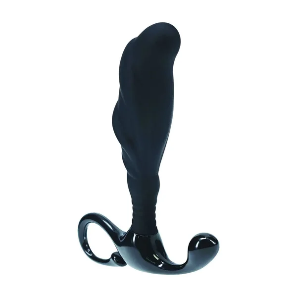 LEVELZ Rippled with Hard Loop Prostate Massager - Large - Black Large Prostate Massager — image 3 of 9