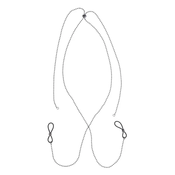 S&M Exs & Ohs Body Jewelry with Nipple Ties - Metal Chain with Nipple Ties — image 4 of 9