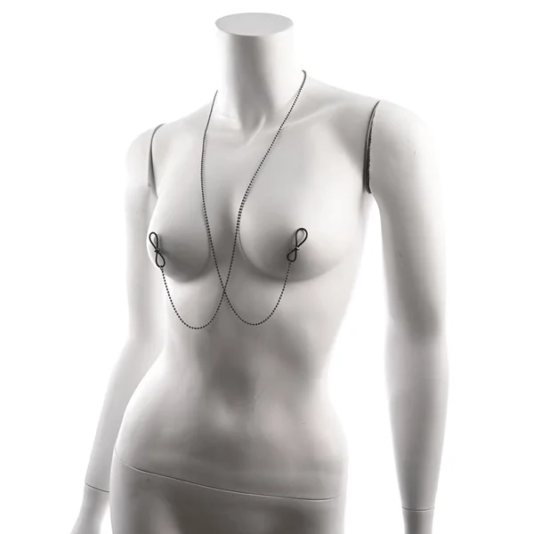 S&M Exs & Ohs Body Jewelry with Nipple Ties - Metal Chain with Nipple Ties — image 8 of 9