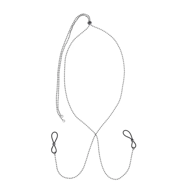 S&M Exs & Ohs Body Jewelry with Nipple Ties - Metal Chain with Nipple Ties — image 5 of 9