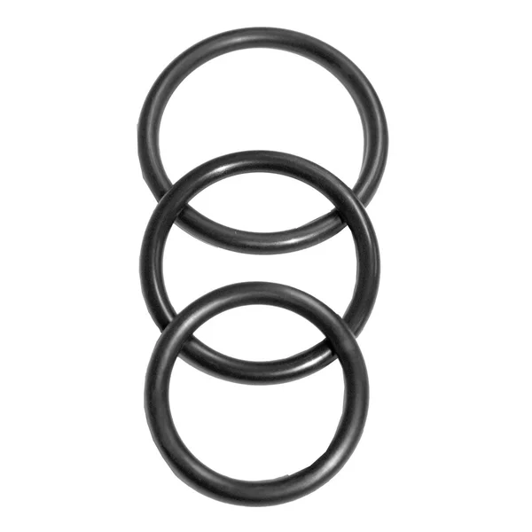 Sex & Mischief Nitrile Cock Ring 3 Pack - Black Cock Rings - Set of 3 Sizes — image 4 of 6