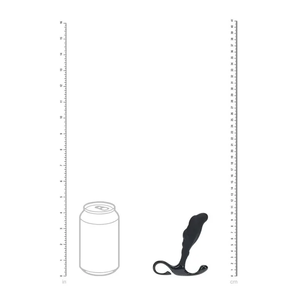 LEVELZ Rippled with Hard Loop Prostate Massager - Small - Black Small Prostate Massager — image 6 of 9