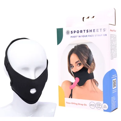 pivot in your face strap on black face sitter strap on harness no probe included