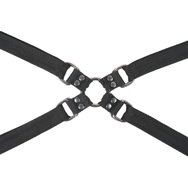 SPORTSHEETS Velvet Noir Adjustable Hog Tie & Cuff Set - Black Restraints — image 6 of 9