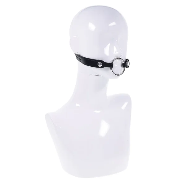 EDGE Interchangeable Ring Gag - Black Mouth Gag Restraint with 2 Interchangeable Pieces — image 2 of 9