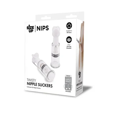 size up twisty nipple suckers small set of 2