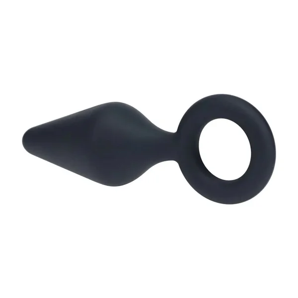 LEVELZ Silicone Anal Plug with Loop - Large - Black Large Butt Plug — image 4 of 8