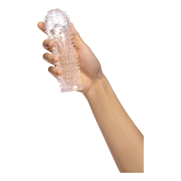 Size Up 1.5 Inch See-Thru Stretch Penis Extender - Clear 3.8 cm (1.5'') Penis Extension Sleeve — image 2 of 7