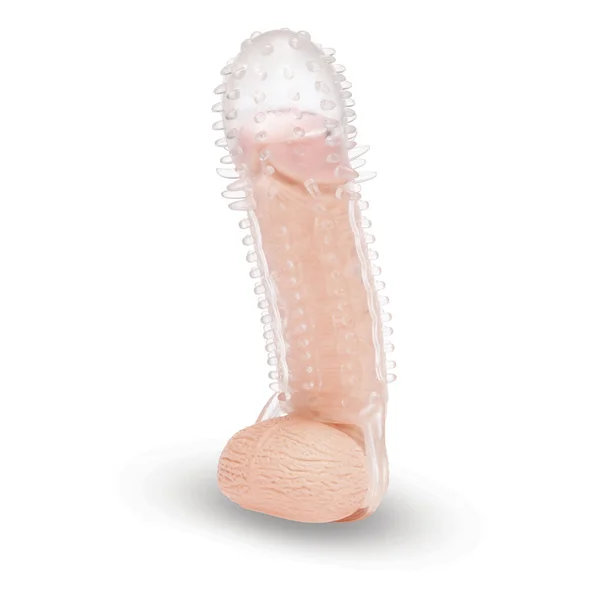Size Up 1.5 Inch See-Thru Stretch Penis Extender - Clear 3.8 cm (1.5'') Penis Extension Sleeve — image 3 of 7