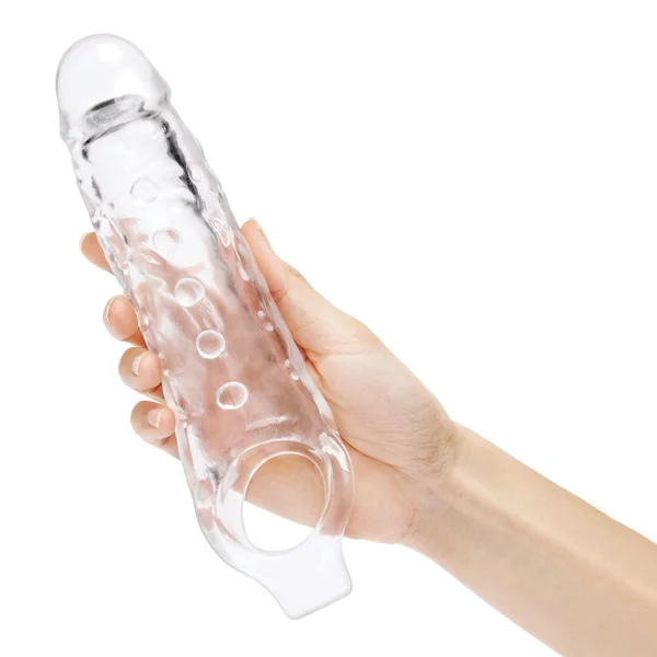 Size Up 1 Inch See-Thru Stretch Penis Extender - Clear 2.5 cm (1'') Penis Extension Sleeve — image 2 of 7