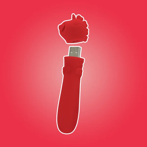 Unihorn - USB Bullet - Cupid's Beau - Red USB Rechargeable Vibrating Bullet — image 3 of 6