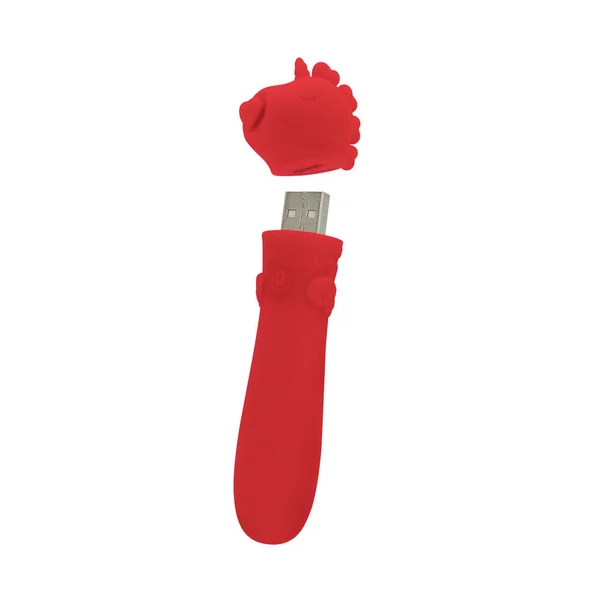 Unihorn - USB Bullet - Cupid's Beau - Red USB Rechargeable Vibrating Bullet — image 5 of 6