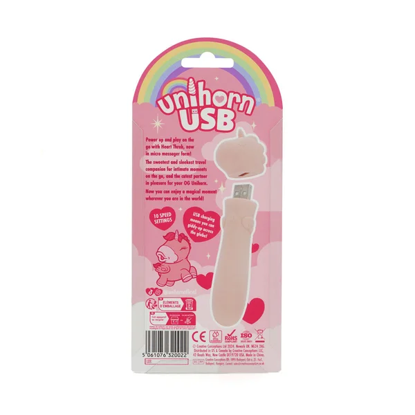 Unihorn - USB Bullet - Heart Throb - Coral USB Rechargeable Vibrating Bullet — image 6 of 6