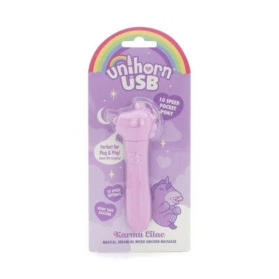 unihorn usb bullet karma lilac lilac usb rechargeable vibrating bullet