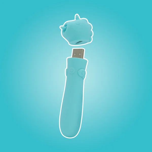 Unihorn - USB Bullet - Mount'n Peak - Teal USB Rechargeable Vibrating Bullet — image 3 of 6