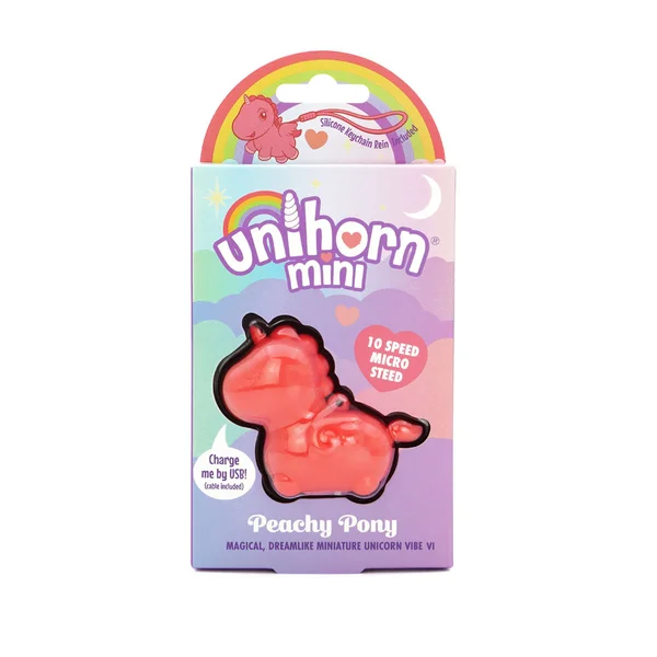 Unihorn Mini - Peachy Pony - Peach USB Rechargeable Stimulator — image 7 of 8
