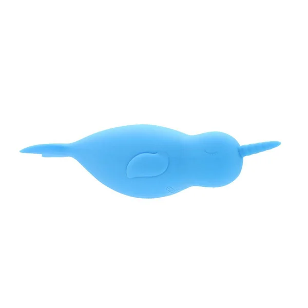 Unihorn of the Sea - Neigh Mo - The Narwhal - Blue USB Rechargeable Dual Motor Stimulator — image 7 of 8