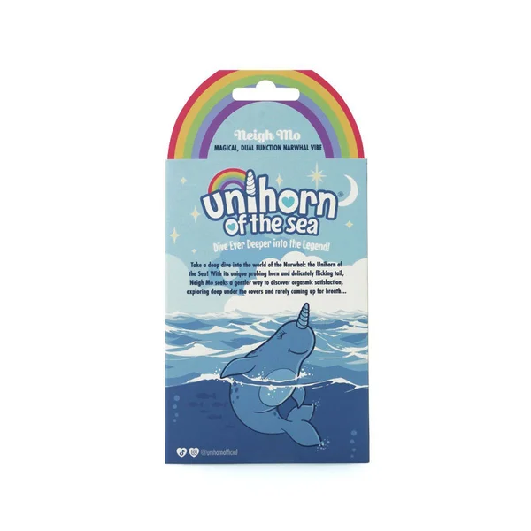 Unihorn of the Sea - Neigh Mo - The Narwhal - Blue USB Rechargeable Dual Motor Stimulator — image 8 of 8