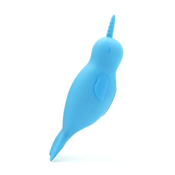 Unihorn of the Sea - Neigh Mo - The Narwhal - Blue USB Rechargeable Dual Motor Stimulator — image 6 of 8