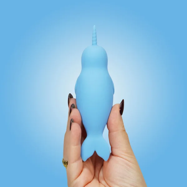 Unihorn of the Sea - Neigh Mo - The Narwhal - Blue USB Rechargeable Dual Motor Stimulator — image 5 of 8