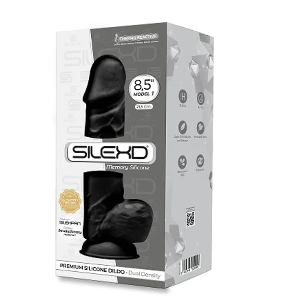 Silexd Model 1 Black 8.5" Dildo — image 2 of 4