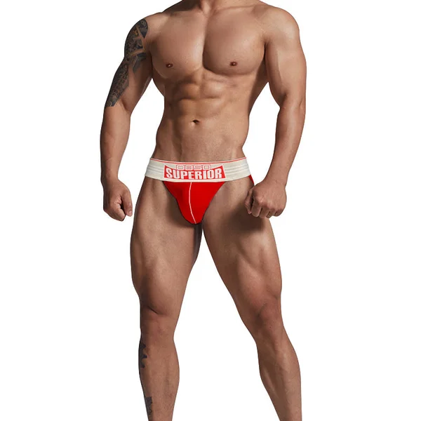 Club Jox Superior Red with White Line Jockstrap — image 2 of 8