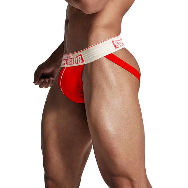 Club Jox Superior Red with White Line Jockstrap — image 6 of 8