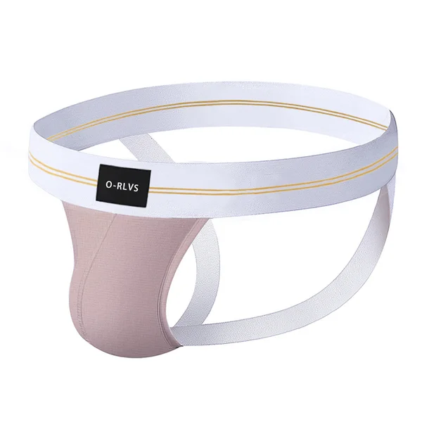 Club Jox O-RLVS Pink with White Band Jock Strap — image 7 of 8