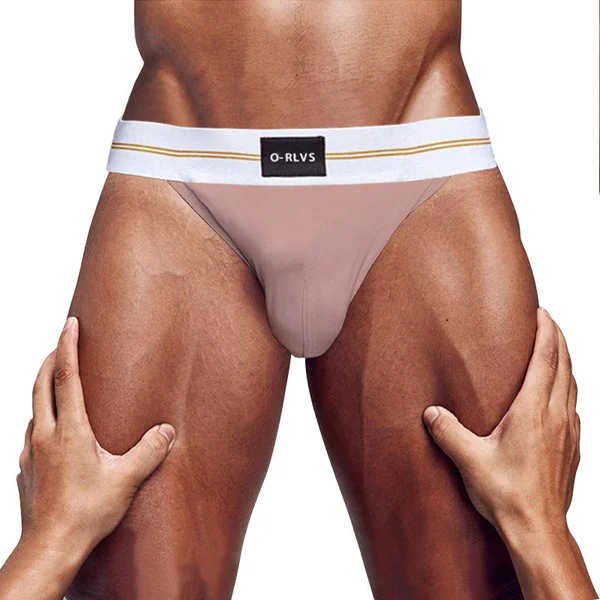 Club Jox O-RLVS Pink with White Band Jock Strap — image 5 of 8