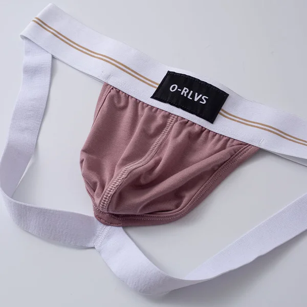 Club Jox O-RLVS Pink with White Band Jock Strap — image 3 of 8