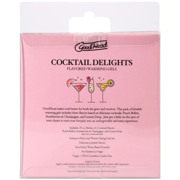 GoodHead Cocktail Delights - Flavoured Warming Oral Sex Gels - 59 ml Bottles - Set of 3 — image 4 of 4