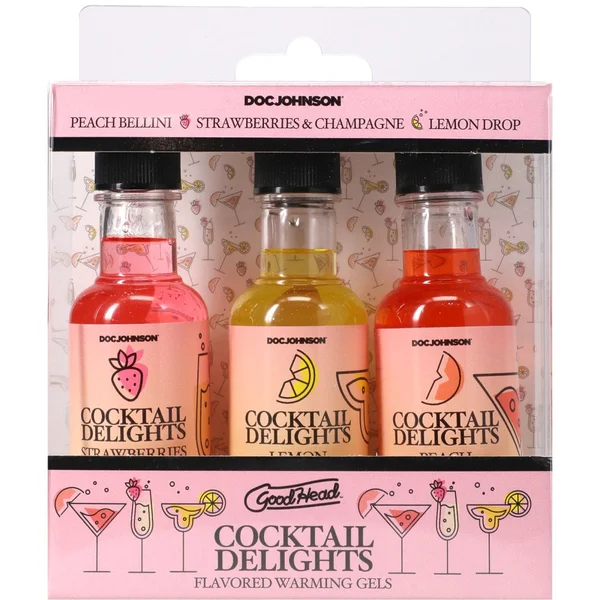 GoodHead Cocktail Delights - Flavoured Warming Oral Sex Gels - 59 ml Bottles - Set of 3 — image 3 of 4
