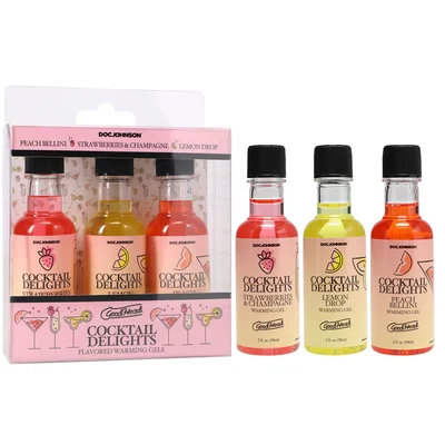 goodhead cocktail delights flavoured warming oral sex gels 59 ml bottles set of 3