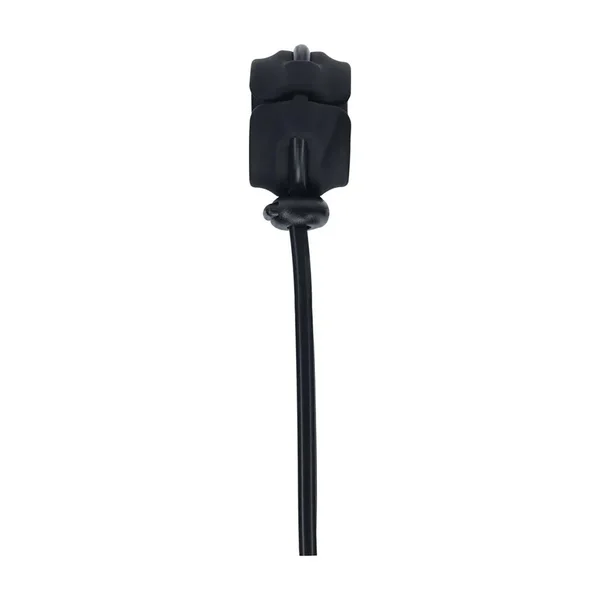 LEVELZ Wide Detachable Lasso Cock Ring - Black - Black Adjustable Cock Ring — image 3 of 7