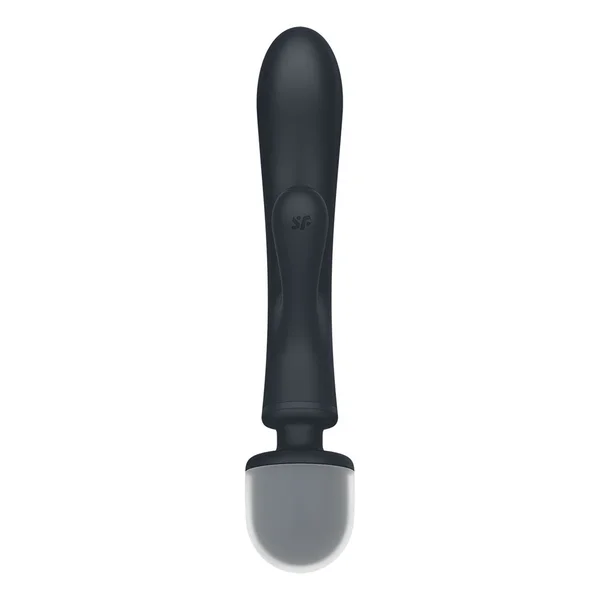 Satisfyer Triple Lover - Grey USB Rechargeable Rabbit Vibrator and Massage Wand — image 7 of 8