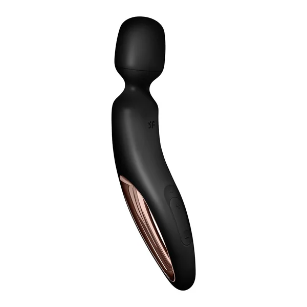 Satisfyer Wand-erland - Black - Black/Rose Gold USB Rechargeable Massage Wand — image 4 of 7