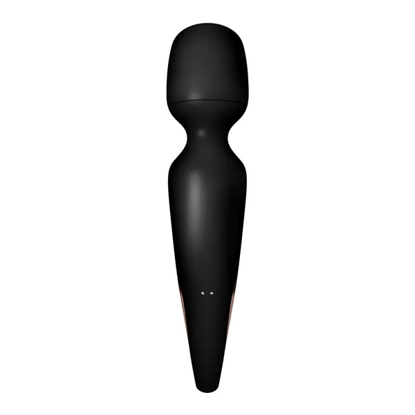 Satisfyer Wand-erland - Black - Black/Rose Gold USB Rechargeable Massage Wand — image 6 of 7
