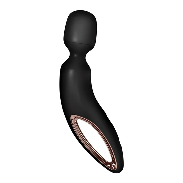 Satisfyer Wand-erland - Black - Black/Rose Gold USB Rechargeable Massage Wand — image 3 of 7