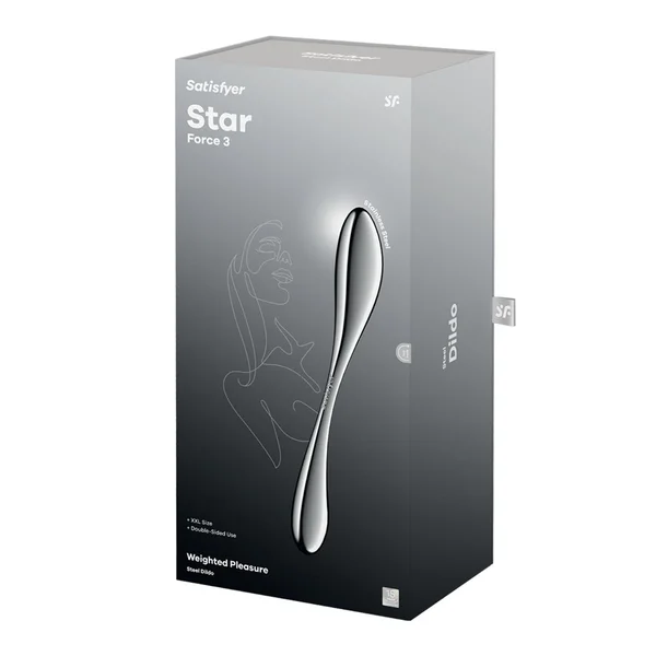 Satisfyer Star Force 3 - Chrome Steel 27 cm Dildo — image 7 of 7