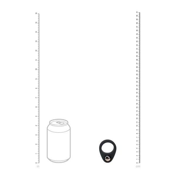 LEVELZ Single Weighted Ball Cock Ring - Black - Black Weighted Cock Ring — image 4 of 7