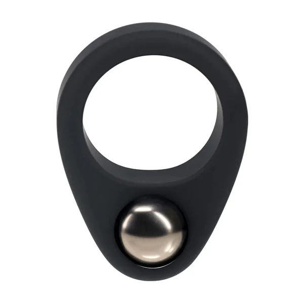 LEVELZ Single Weighted Ball Cock Ring - Black - Black Weighted Cock Ring — image 3 of 7