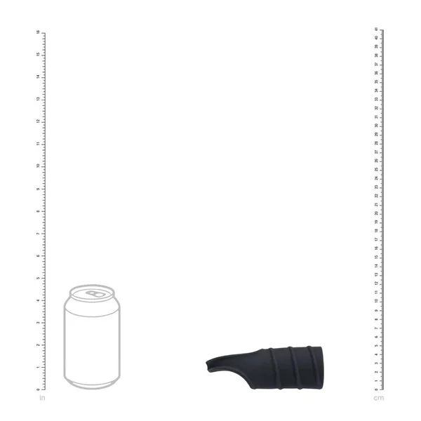 LEVELZ Silicone Cock Ring & Ribbed Sleeve - Black Cock Ring with Sleeve — image 4 of 7