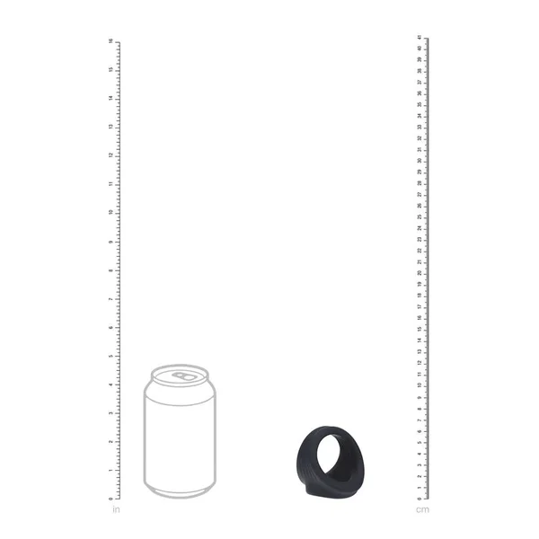 LEVELZ Silicone Cock & Ball Harness - Black - Black Cock & Ball Ring — image 5 of 8