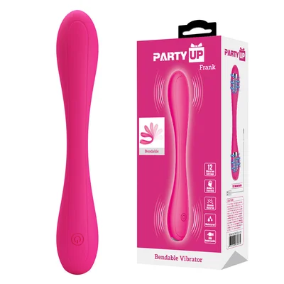 party up frank bendable vibe pink pink 171 cm bendable vibrator