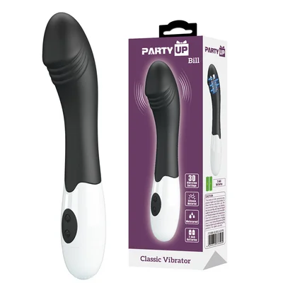 party up bill classic vibe black black 19 cm vibrator