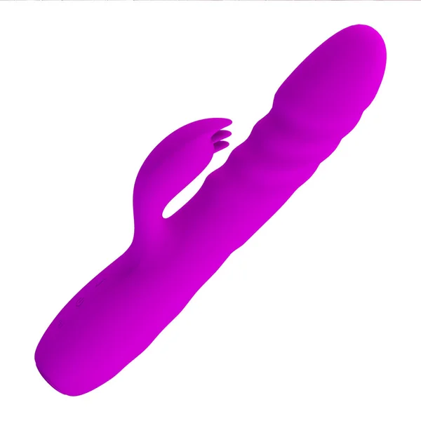 Party Up BOB Thrusting Vibe - Purple - Purple 25 cm USB Rechargeable Thrusting Rabbit Vibrator — image 2 of 7