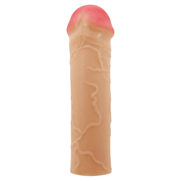 Party Up OSCAR 1 Inch Extender Sleeve - Flesh 1 Inch Penis Extender Sleeve — image 3 of 7