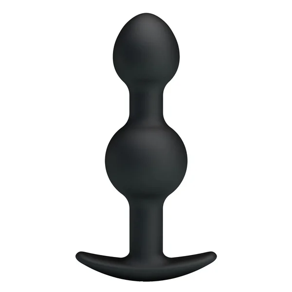 Party Up JAMES Anal Bead Plug - Black 10.4 cm Beaded Butt Plug — image 2 of 7